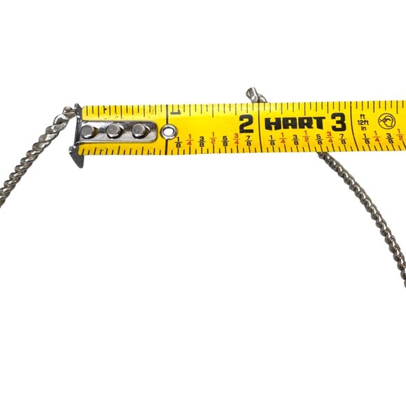 Vintage Sterling Silver Twisted Choker Necklace For Pendant Artisan Crafted - Picture 5 of 6